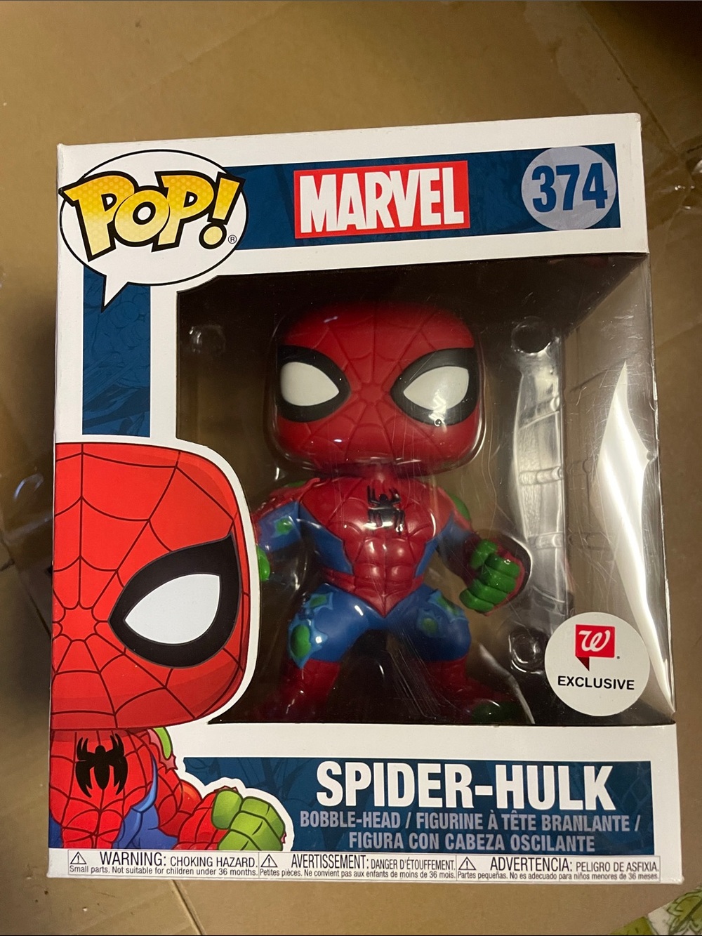 Marvel Spider-Hulk Figure (Red, Blue, Green) - Pop! Collectible